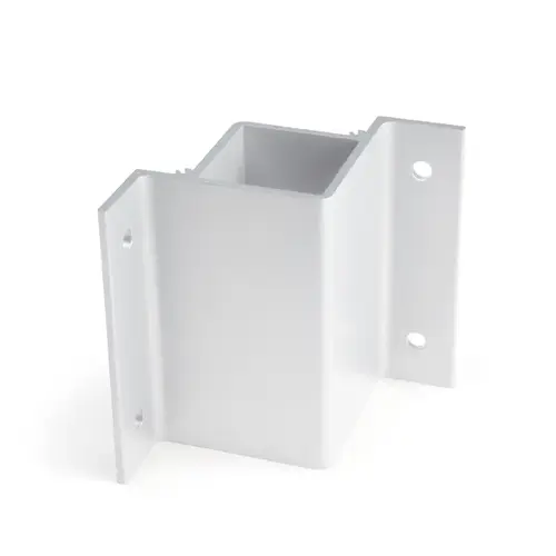 Inside 90 Degree Fascia Mount Bracket For 2- 3/8" Square Post - Traffic White Inside 90 Degree Fascia Mount Bracket For 2- 3/8" Square Post - Traffic White