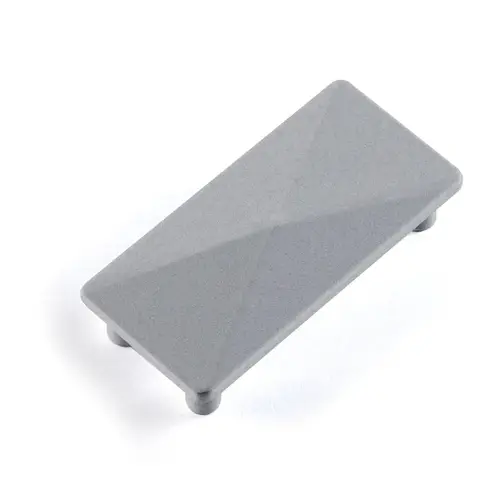 Top Cap for 1-1/8" x 2-3/8" Post - Silver Metallic Top Cap for 1-1/8" x 2-3/8" Post - Silver Metallic