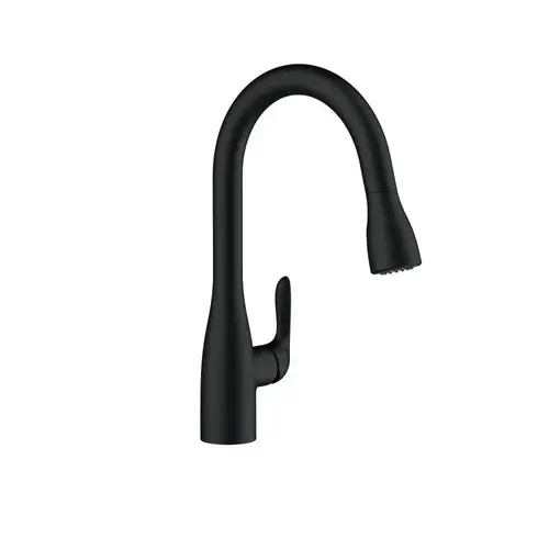 Gerber Plumbing Viper 1h Pull-Down Kitchen Faucet W/ Deck Plate 1.75gpm S Black