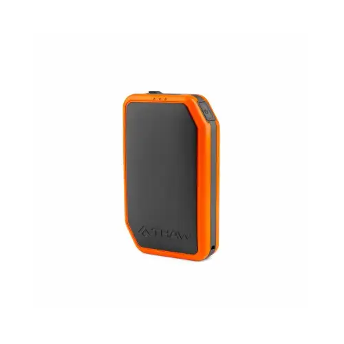 Thaw Rechargeable Hand Warmer with Integrated Flashlight, 5000 mAh, Gray/Orange