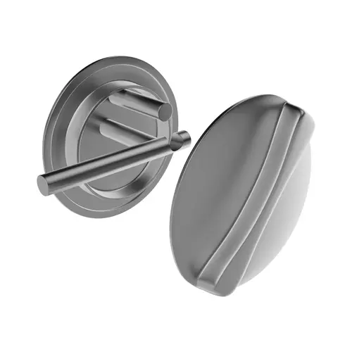Concealed Latch Cover And Knob for 1" Steel Door Chrome