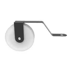 Brixwell 10-396 White Spring Roller Assembly Nylon Wheel For Sliding Screen Door