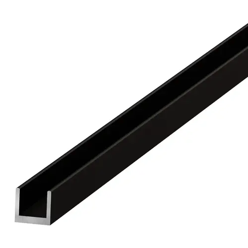 Single Aluminum U-Channel 1/4" Oil Rubbed Bronze - 12" Stock Length Single Aluminum U-Channel 1/4" Oil Rubbed Bronze - 12" Stock Length