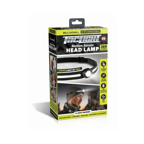 Bell+Howell TacLight Motion Sensor Head Lamp Black Bell+Howell TacLight Motion Sensor Head Lamp Black
