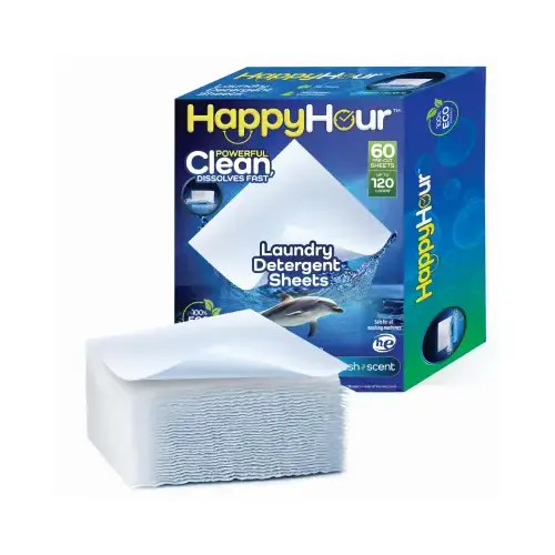 Pre Cut Eco Friendly Stain Fighting Laundry Detergent Sheets Fresh Scent, 60-Ct. Pre Cut Eco Friendly Stain Fighting Laundry Detergent Sheets Fresh Scent, 60-Ct.