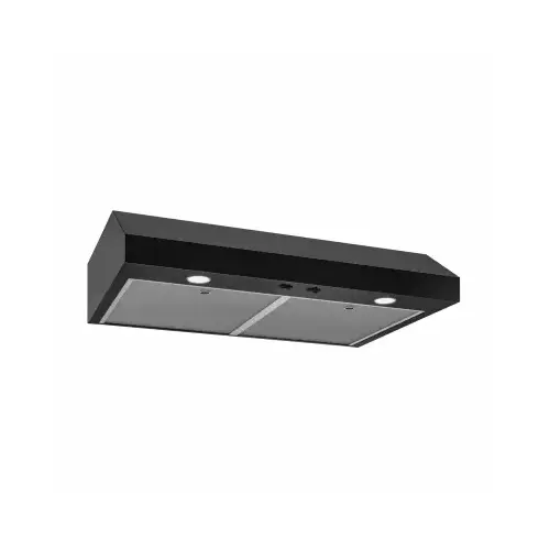 Broan 30 In Under Cabinet Range Hood, Energy Star, 350 Max Blower Cfm, Black