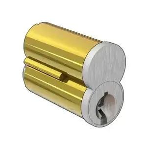 EDM Solutions 8C04-S6-US26D-SC-00 6 Pin SFIC Core, Schlage C Keyway, 626/US26D Satin Chrome