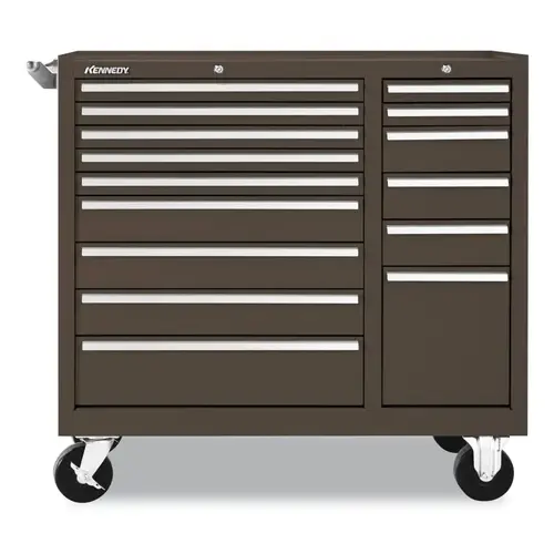 Mintenance Cart, 39-3/8 in W x 18 in D x 39 in H, 15 Drawers, Brown Mintenance Cart, 39-3/8 in W x 18 in D x 39 in H, 15 Drawers, Brown