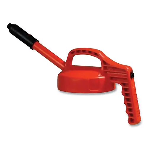 Stretch Spout Lid, 0.5 in dia, Orange, Engineering Plastic Stretch Spout Lid, 0.5 in dia, Orange, Engineering Plastic