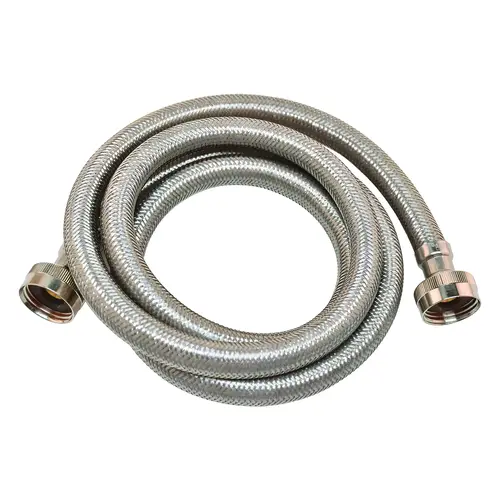 Washing Machine Supply Line 8FT 3/4" FHT to 3/4" FHT Stainless Steel