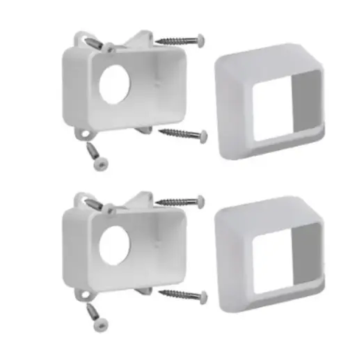 Select Rail Bracket, Vinyl, White, Gloss, For: Select Series Railings Select Rail Bracket, Vinyl, White, Gloss, For: Select Series Railings