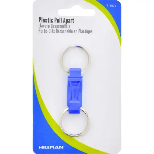 Key Chain Metal/Plastic Assorted Valet Assorted - pack of 5