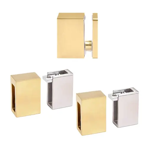 Satin Brass Replacement 90-Degree Accessory Kit & Wall Bracket for Cavoli Sliding Shower Door System Satin Brass Replacement 90-Degree Accessory Kit & Wall Bracket for Cavoli Sliding Shower Door System