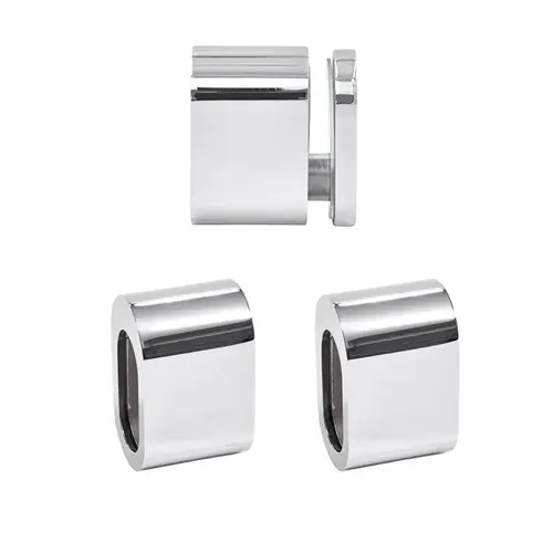 Polished Stainless Steel Replacement 90-Degree Accessory Kit & Wall Bracket for Tofino Sliding Shower Door System Polished Stainless Steel Replacement 90-Degree Accessory Kit & Wall Bracket for Tofino Sliding Shower Door System