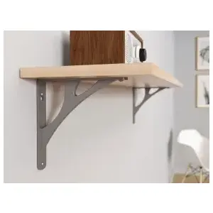 Shelf-Made RP-201MN-12BK Manhattan Style Premium Decorative Shelf Brackets Black