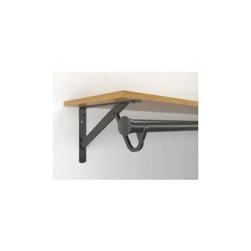 Closet-Pro HD Shelf & Rod Bracket with Slide-Thru Platinum