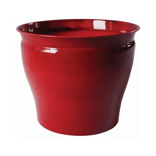 Avery Planter, Autumn Blaze Red Steel, 6-In. Avery Planter, Autumn Blaze Red Steel, 6-In.