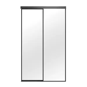Renin BY0220MBCLC060080 Renin 220 Series Mirror Bypass Door, Framed, Black, 60" X 80"