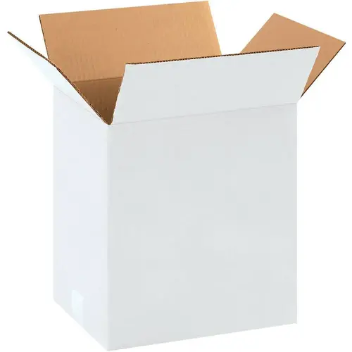 Box Partners 11 1/4x8 3/4x12" White Corrugated Boxes Package Of 25 Box Partners 11 1/4x8 3/4x12" White Corrugated Boxes Package Of 25