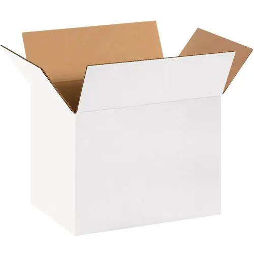 Box Partners 14 X 10 X 10" White Corrugated Boxes Pkg Of 25