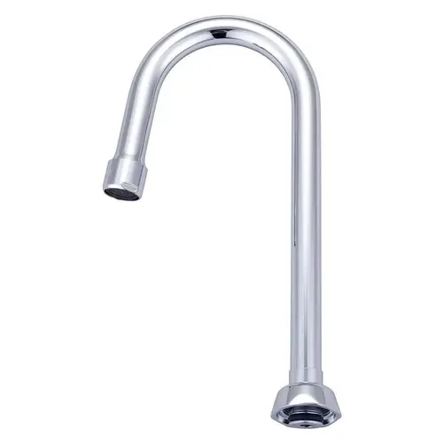 Central Brass 4-3/32" Combo Rigid/Swivel Gooseneck Spout With Aerator Chrome Central Brass 4-3/32" Combo Rigid/Swivel Gooseneck Spout With Aerator Chrome
