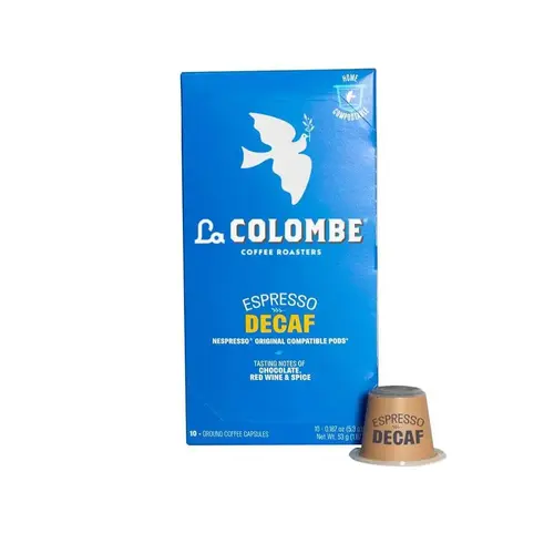 Amenity Services Compostable Decaf Espresso Coffee Capsules Case Of 100