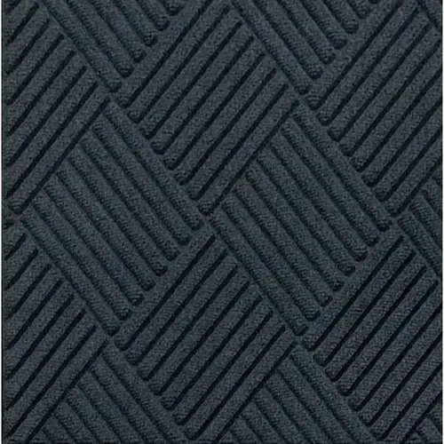 M+a Matting Waterhog Diamond Fashion Mat Charcoal 4 ftX8.4 ft Smooth Backing M+a Matting Waterhog Diamond Fashion Mat Charcoal 4 ftX8.4 ft Smooth Backing