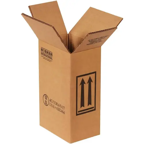 Box Partners 6 3/4x4 5/16x10 3/8" 1 1 Gallon F-Style Boxes Package Of 20 Kraft Box Partners 6 3/4x4 5/16x10 3/8" 1 1 Gallon F-Style Boxes Package Of 20 Kraft
