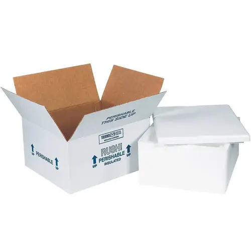 Box Partners 12 X 10 X 5" Insulated Shipping Kit Cs Of 4 White Box Partners 12 X 10 X 5" Insulated Shipping Kit Cs Of 4 White