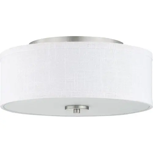 Progress Lighting Inspire 2-Light Indoor Flush Mount, 13", Brushed Nickel Progress Lighting Inspire 2-Light Indoor Flush Mount, 13", Brushed Nickel