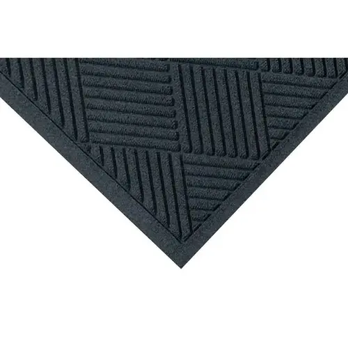 M+a Matting Waterhog Diamond Fashion Mat Charcoal 3 ftX8.4 ft Smooth Backing M+a Matting Waterhog Diamond Fashion Mat Charcoal 3 ftX8.4 ft Smooth Backing