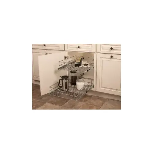 Double-Tier Multi-Use Basket Frosted Nickel