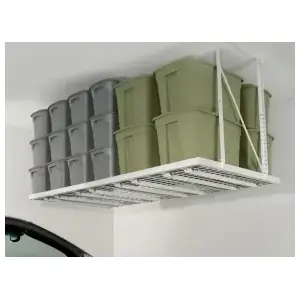 HyLoft 00199 Super Pro 96" x 48" Ceiling Storage Unit Hammertone