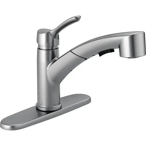 Delta Collins Single Handle Pull-Out Kitchen Faucet Chrome Delta Collins Single Handle Pull-Out Kitchen Faucet Chrome