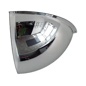 DURAVISION 68541H Duravision 12 In. Quarter Dome Acrylic Convex Mirror