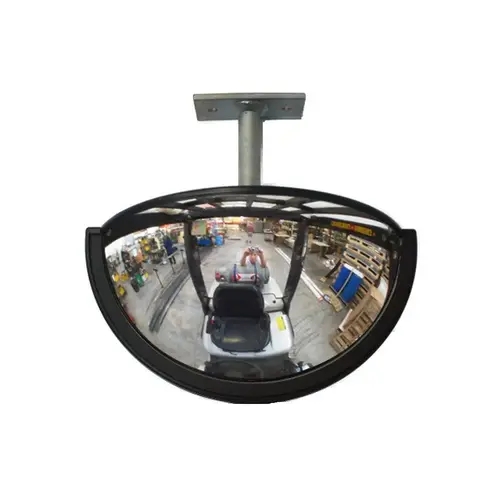 Duravision 9 In. X 4 In. Forklift Half Dome Acrylic Convex Mirror