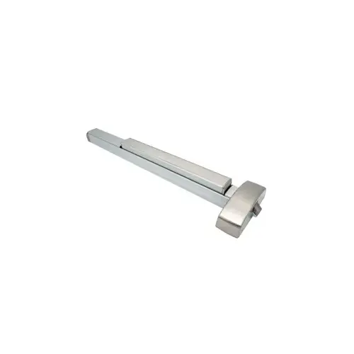 3' Rim Wide Style Architectural Exit Device with Hex Key Dogging Satin Stainless Steel Finish