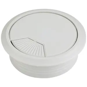 Hardware Resources 68000GR Grey 3 Piece Spring Grommet for 60 mm Diameter Hole