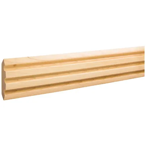 3/4" D x 2-3/4" H Alder Fluted Corner Moulding Unfinished - 96" Length 3/4" D x 2-3/4" H Alder Fluted Corner Moulding Unfinished - 96" Length