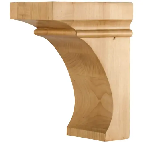 4" W x 6" D x 8" H Rubberwood Cove Corbel Unfinished 4" W x 6" D x 8" H Rubberwood Cove Corbel Unfinished