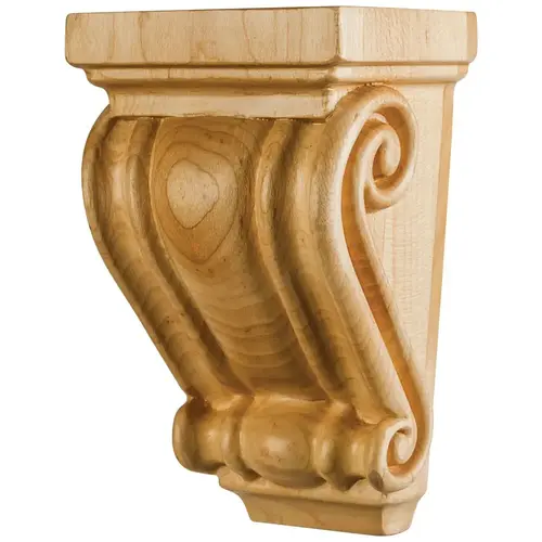 3" W x 2-1/2" D x 5" H Rubberwood Scrolled Corbel Unfinished 3" W x 2-1/2" D x 5" H Rubberwood Scrolled Corbel Unfinished