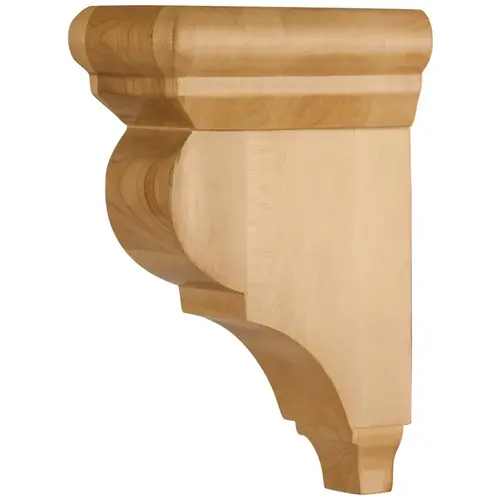3" W x 5-1/2" D x 8" H Alder Smooth Corbel Unfinished