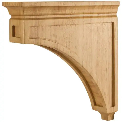 3" W x 12" D x 12" H White Oak Mission Corbel