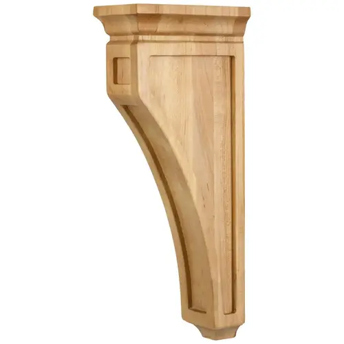 3" W x 6" D x 14" H Oak Mission Corbel Unfinished