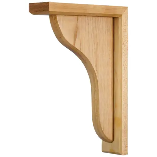 2" W x 7-1/2" D x 10-1/2" H Hard Maple Beveled Bar Corbel Unfinished