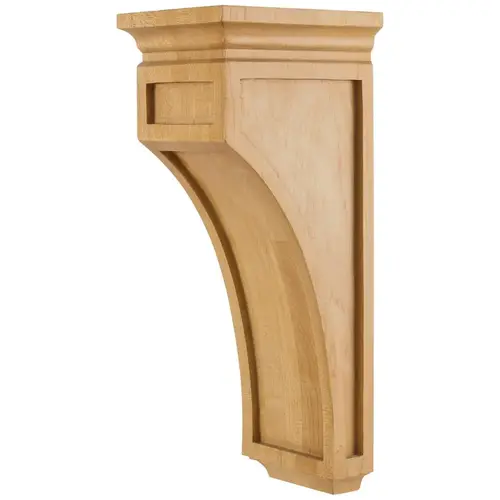 5" W x 6" D x 14" H White Oak Mission Corbel 5" W x 6" D x 14" H White Oak Mission Corbel
