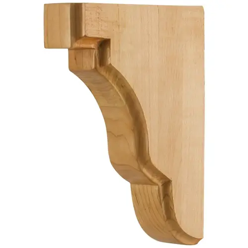 1-3/4" W x 5" D x 7" H Rubberwood Square Edge Corbel Unfinished 1-3/4" W x 5" D x 7" H Rubberwood Square Edge Corbel Unfinished