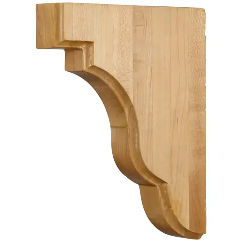 1-3/4" W x 7-1/2" D x 9-1/2" H Cherry Square Edge Corbel Unfinished 1-3/4" W x 7-1/2" D x 9-1/2" H Cherry Square Edge Corbel Unfinished