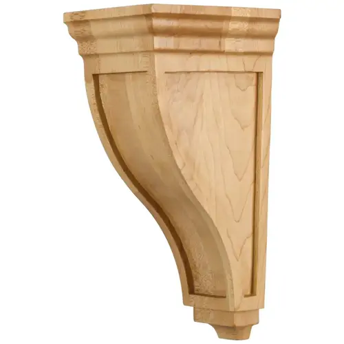 4-3/8" W x 5" D x 10" H Rubberwood Arts & Crafts Corbel Unfinished 4-3/8" W x 5" D x 10" H Rubberwood Arts & Crafts Corbel Unfinished