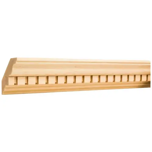 1" D x 3-3/4" H Hard Maple Dentil Crown Moulding Unfinished - 96" Length - pack of 3 1" D x 3-3/4" H Hard Maple Dentil Crown Moulding Unfinished - 96" Length - pack of 3